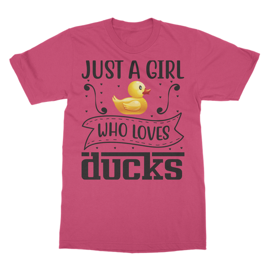 Just a Girl Who Loves Ducks Classic Adult T-Shirt