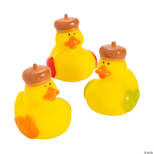 Fall Acorn Rubber Ducks - by the dozen