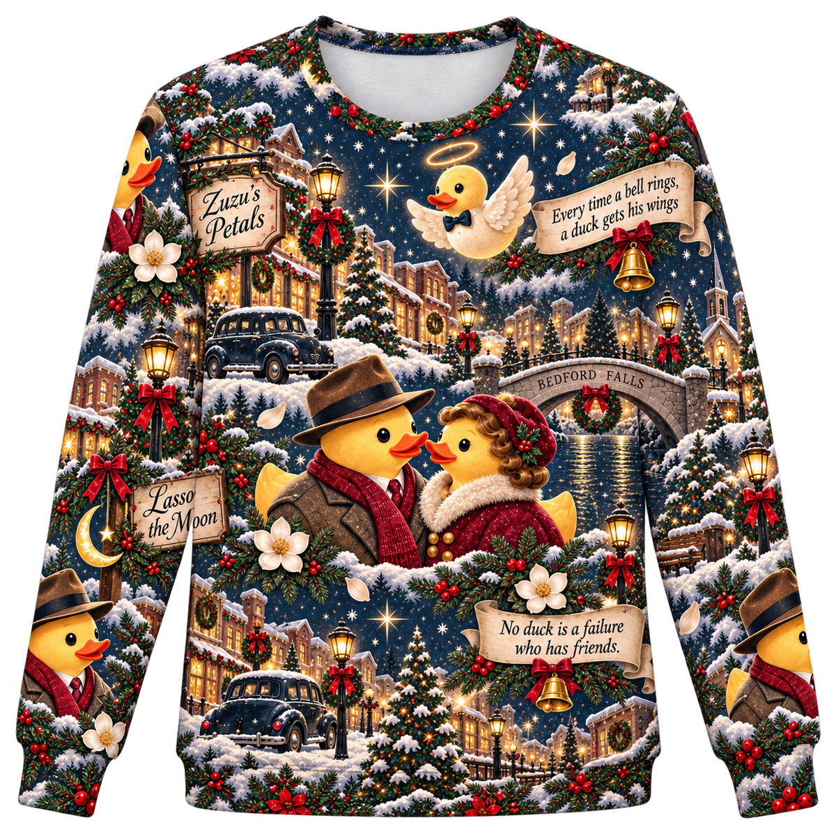 It’s a Duckyful Life Men's Heavy Fleece Sweatshirt front product view