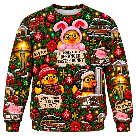 A Quackmas Story Men's Heavy Fleece Sweatshirt front product view