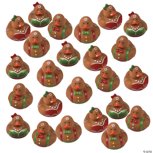 Bulk Gingerbread Rubber Ducks