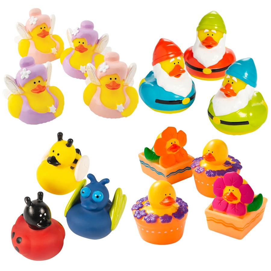 Bulk In the Garden Rubber Duck Assortment Kit