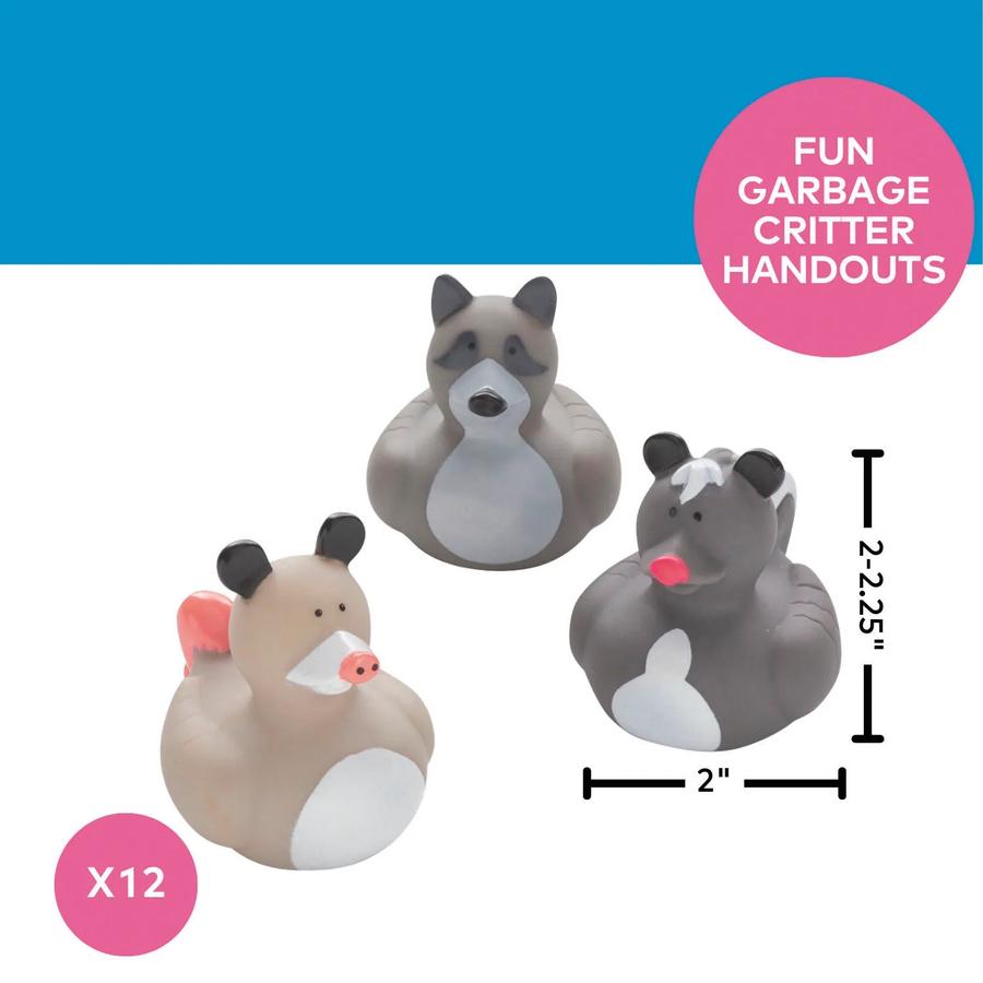 Garbage Critters Rubber Ducks - 12-Pack — additional product view