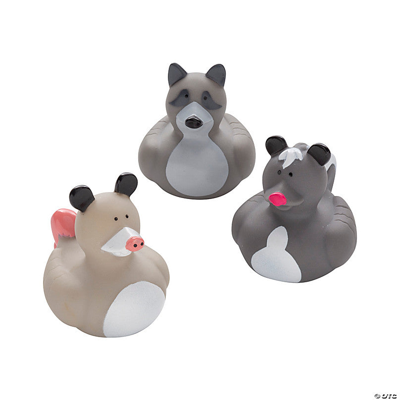 Garbage Critters Rubber Ducks - 12-Pack