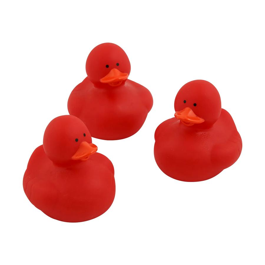 Red Rubber Ducks - 12-Pack - product photo