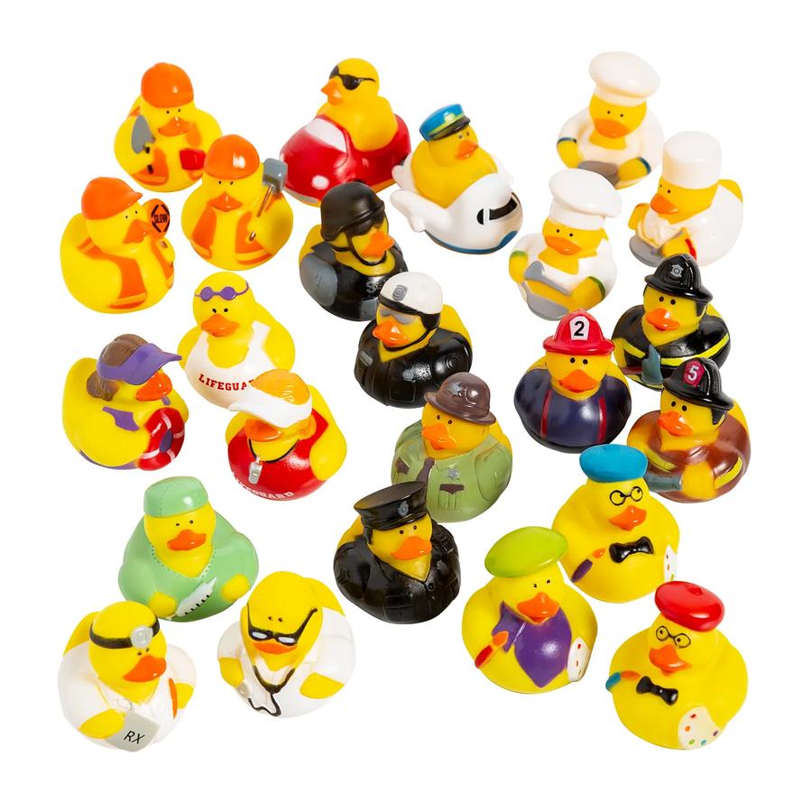 Bulk Career Professionals Rubber Duck Assortment - 96-Pack