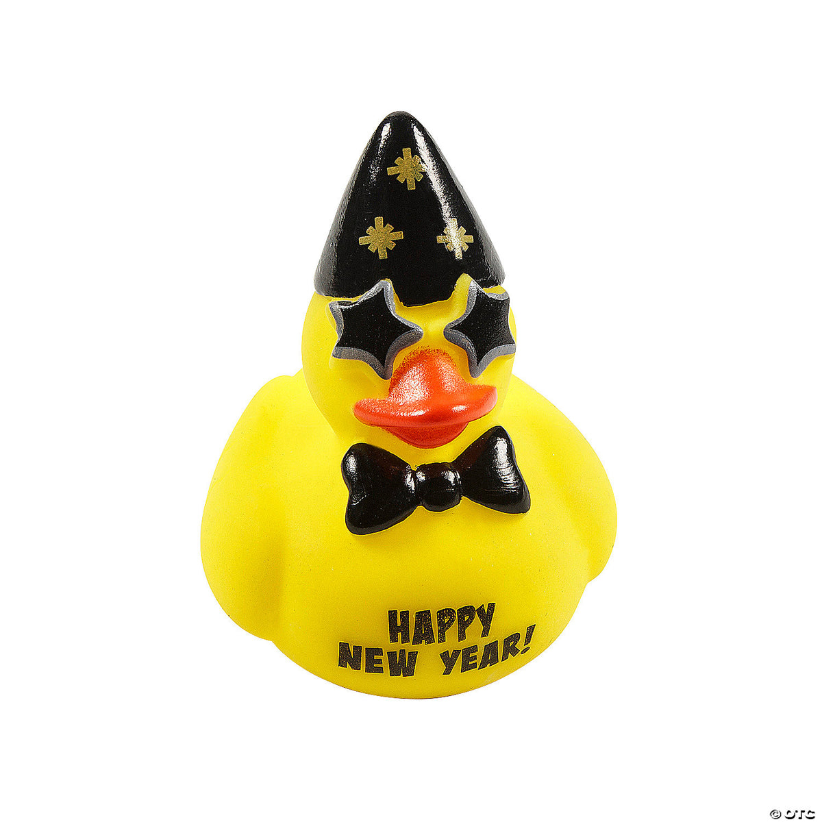 New Year’s Eve Rubber Ducks with Star Glasses - 12-Pack