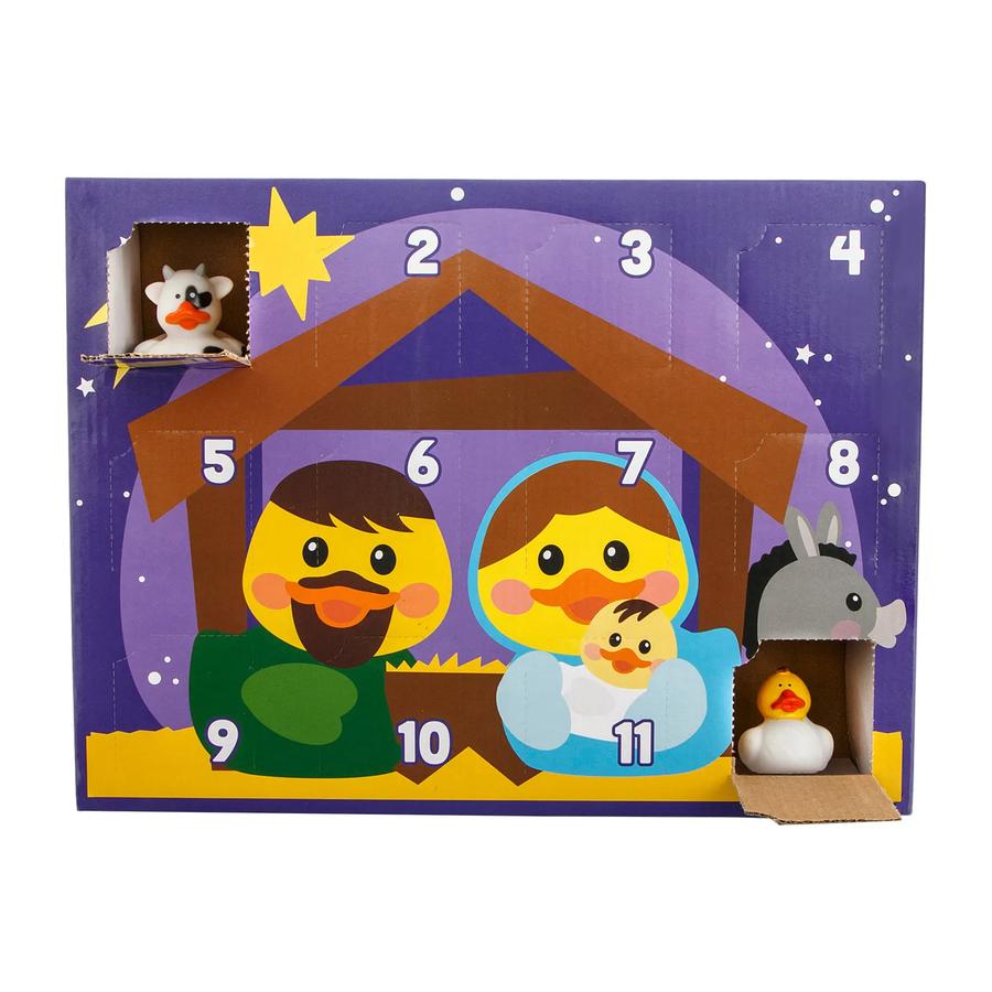 12 3/4" x 9 3/4" Nativity Ducks Advent Calendar Set - 12-Pack