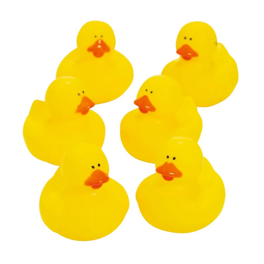 Yellow Rubber Ducks - 6-Pack - product photo