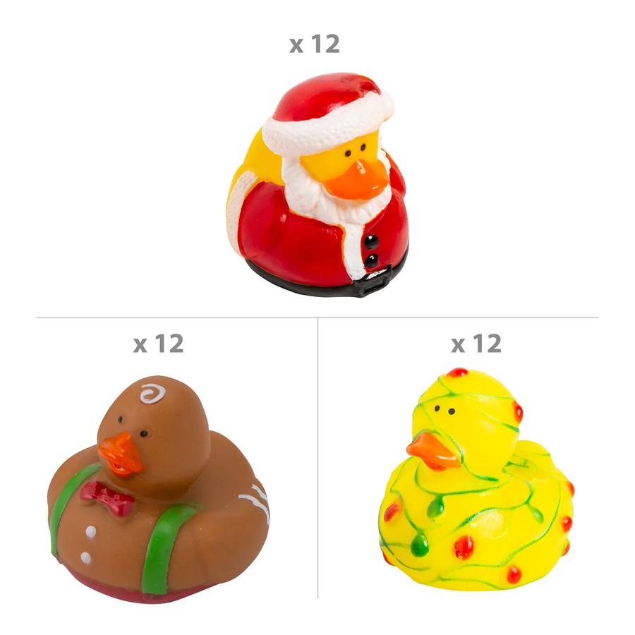 Christmas Rubber Duck Assortment - 36-Pack — additional product view