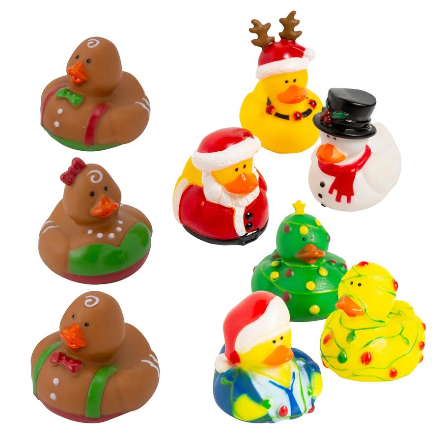 Christmas Rubber Duck Assortment - 36-Pack - product photo