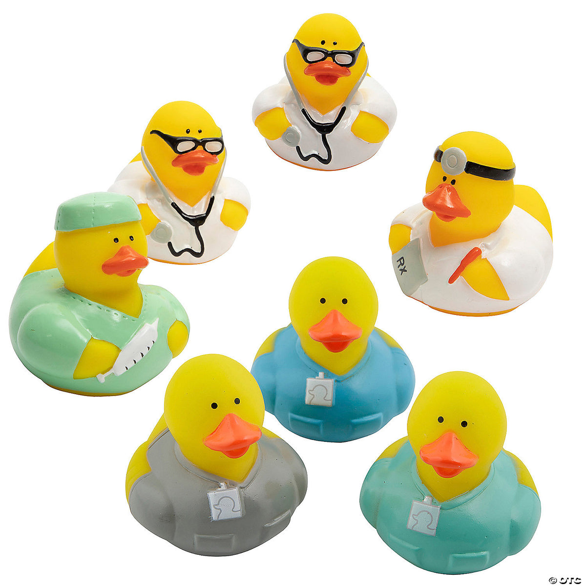 2" Doctor & Medical Scrubs Rubber Ducks Assortment Kit
