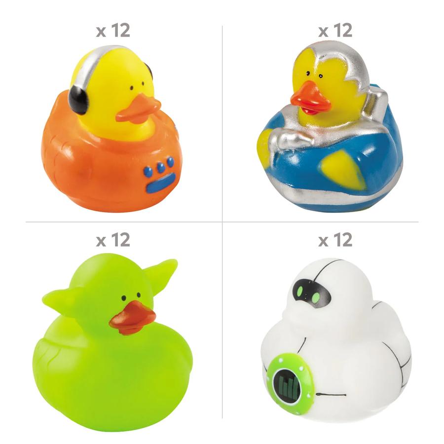 Outer Space Rubber Duck Assortment - 48-Pack — additional product view