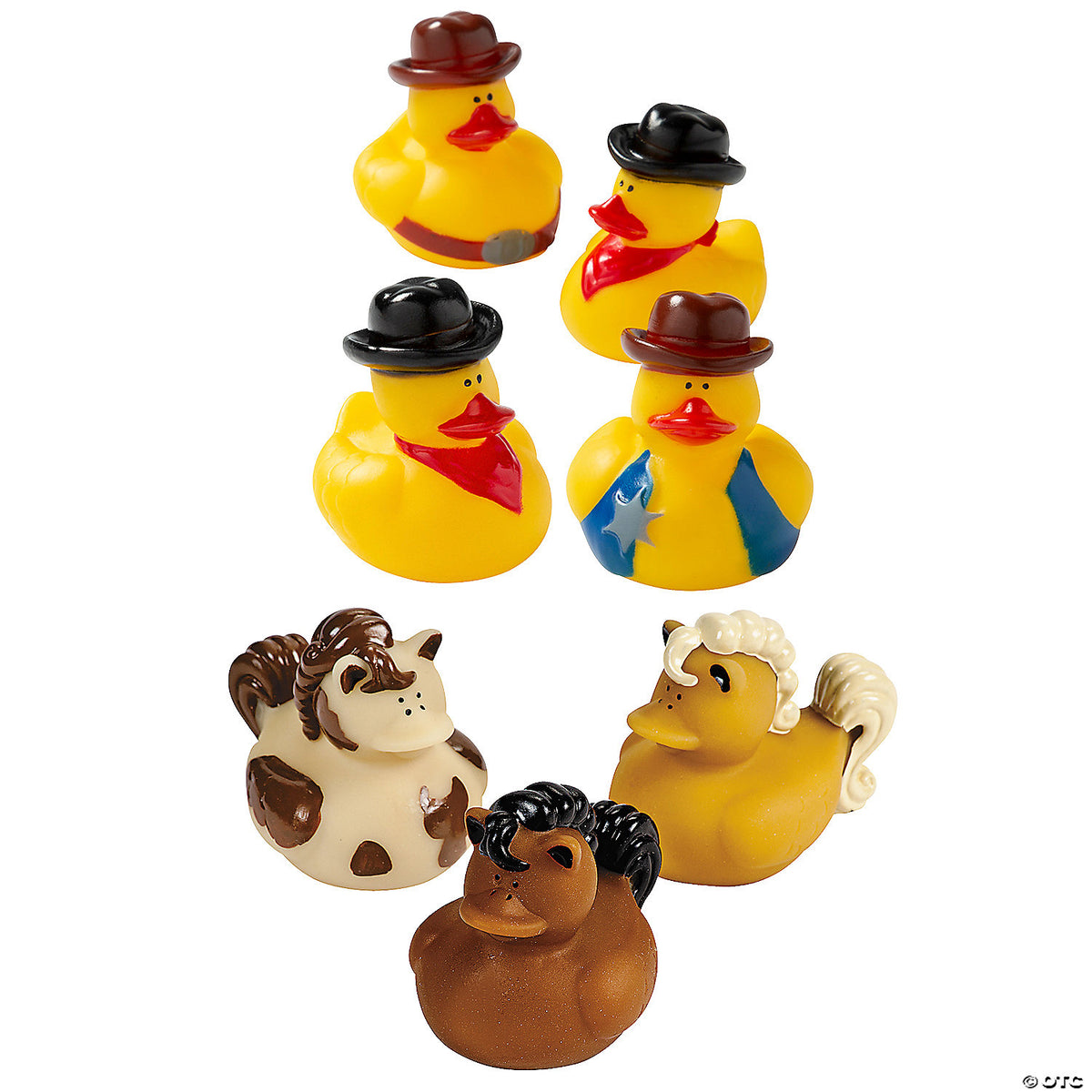 Bulk Cowboy & Horse Rubber Duck Assortment