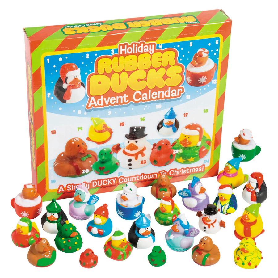 Christmas-Themed Vinyl Rubber Ducks Advent Calendar Set - 24 Ducks - photo 2