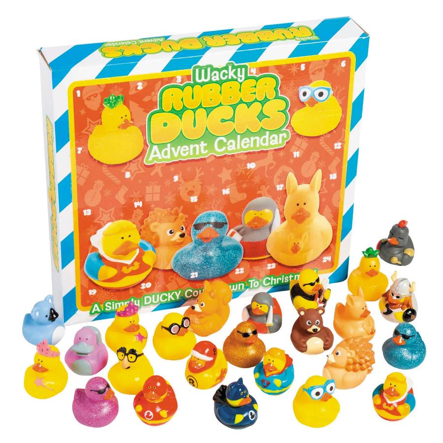 Silly Character Vinyl Rubber Ducks Advent Calendar Set - 24 Ducks — additional product view