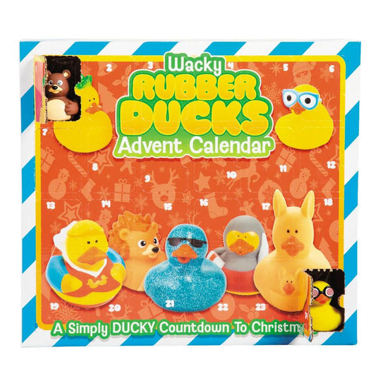 Silly Character Vinyl Rubber Ducks Advent Calendar Set - 24 Pc.
