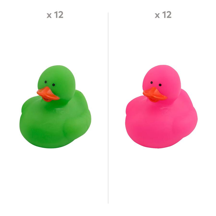 Pink & Green Good Witch or Bad Witch Rubber Duck Assortment - 24-Pack - photo 2