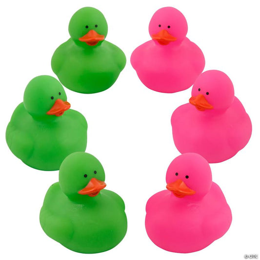 Pink & Green Good Witch or Bad Witch Rubber Duck Assortment - 24 pc