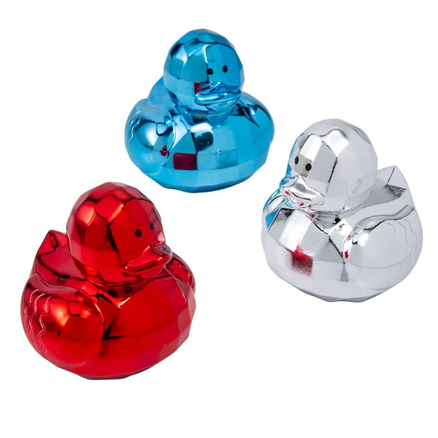 Patriotic Disco Ball Rubber Ducks - 12-Pack — additional product view