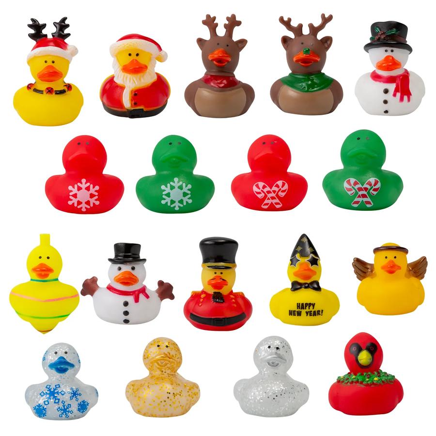 Christmas Character Rubber Duck Assortment - 24-Pack - photo 2