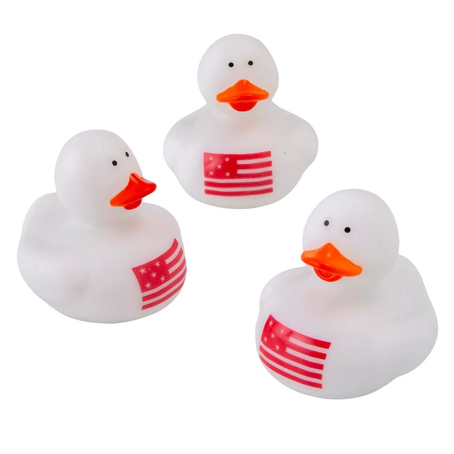 Patriotic American Flag Rubber Ducks - 24-Pack - photo 2