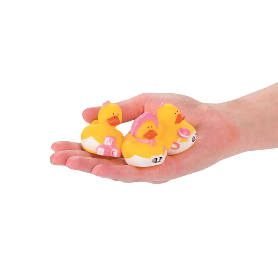 Mini Baby Girl Shower Rubber Ducks - 24-Pack - photo 2