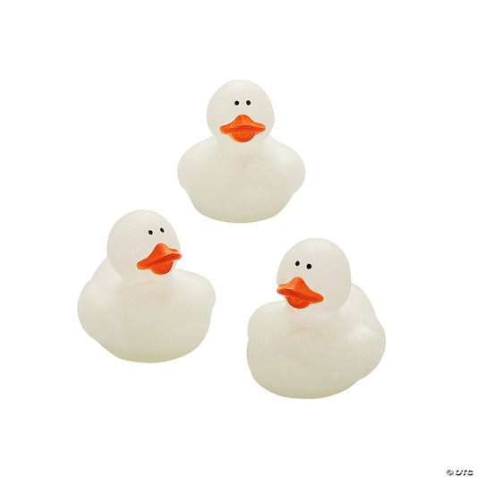 Glow-in-the-Dark Rubber Ducks - by the dozen