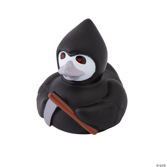 Halloween Reaper Rubber Ducks in Black Cloak