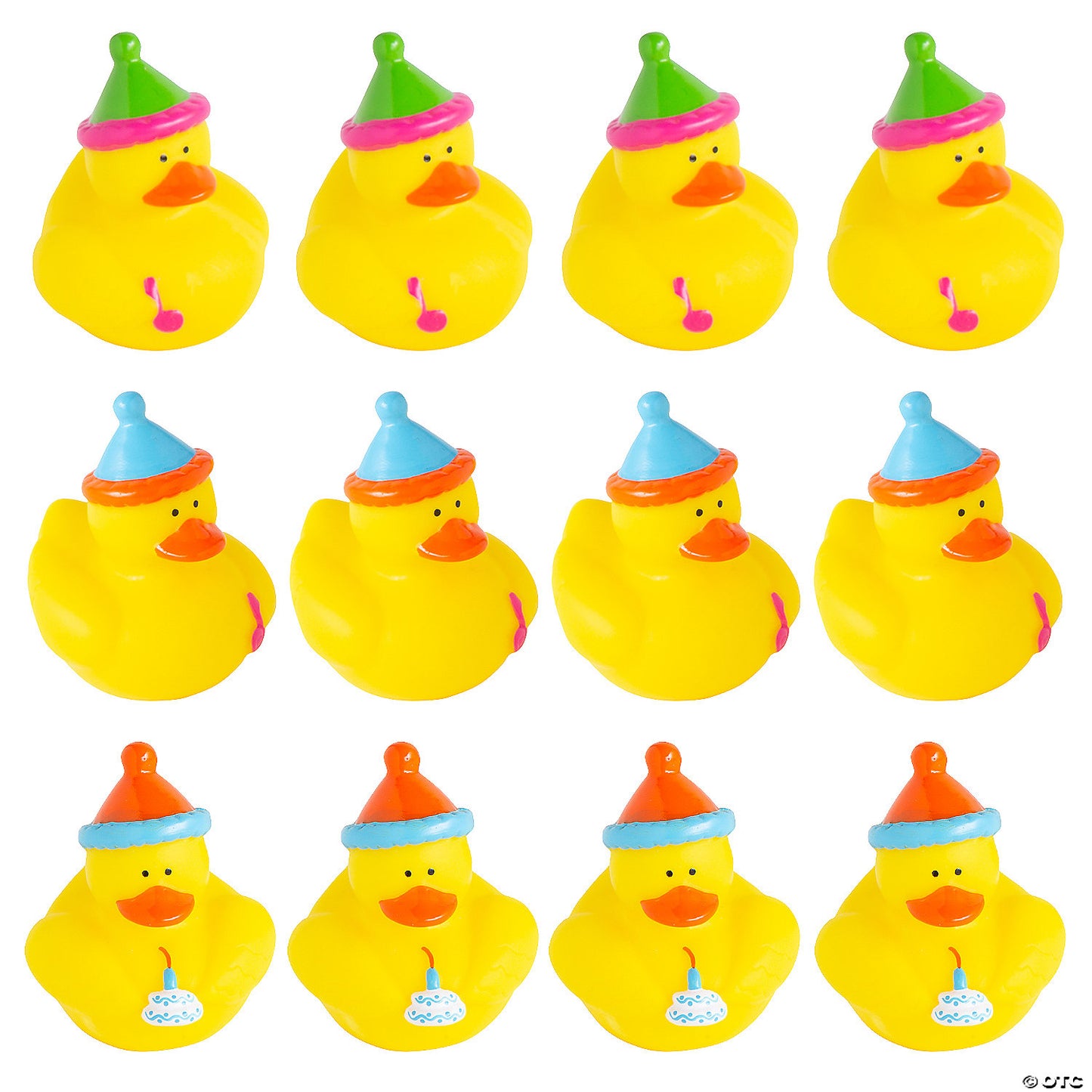 Happy Birthday Rubber Ducks - by the dozen