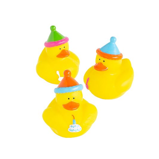 Happy Birthday Rubber Ducks - by the dozen