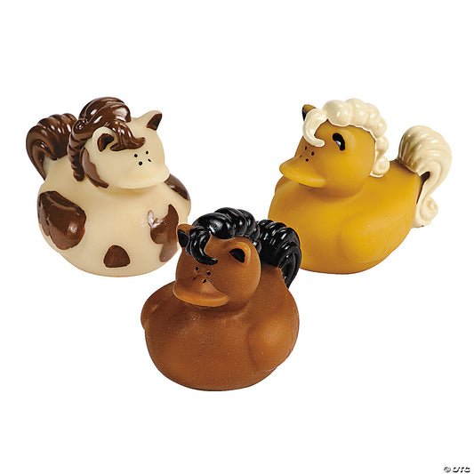 Horse Rubber Ducks - by the dozen