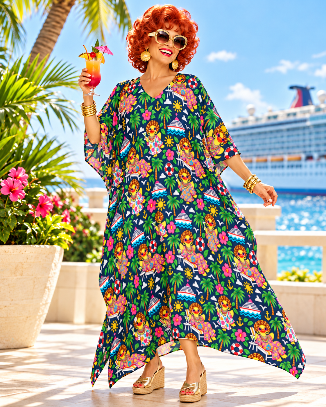 Mrs. Roper’s Romp Quacktastic Caftan