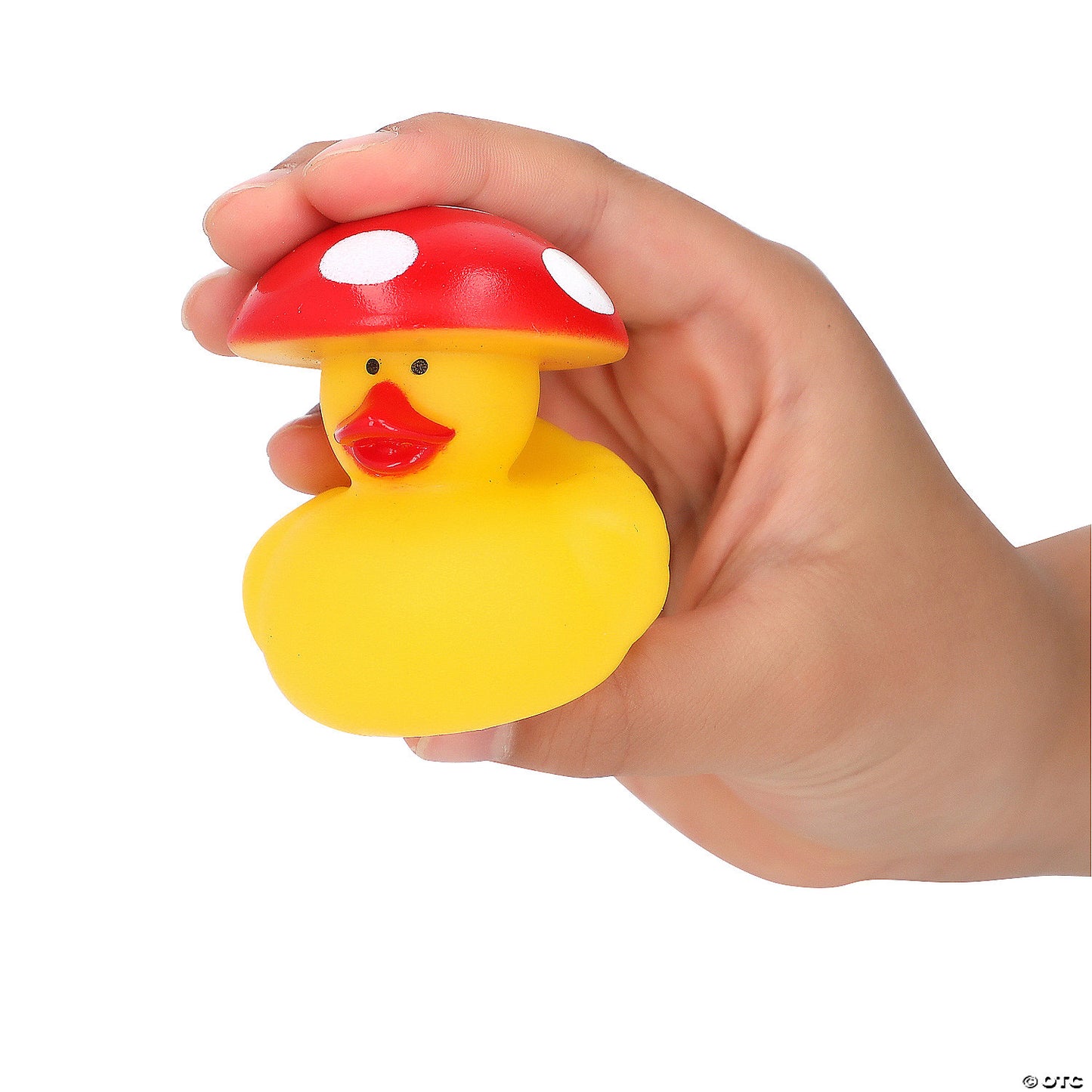 Multicolor Mushroom-Themed Rubber Ducks