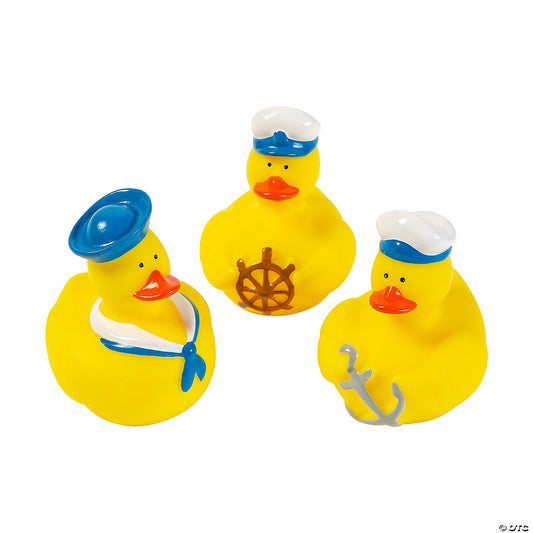 Nautical Rubber Ducks - by the dozen