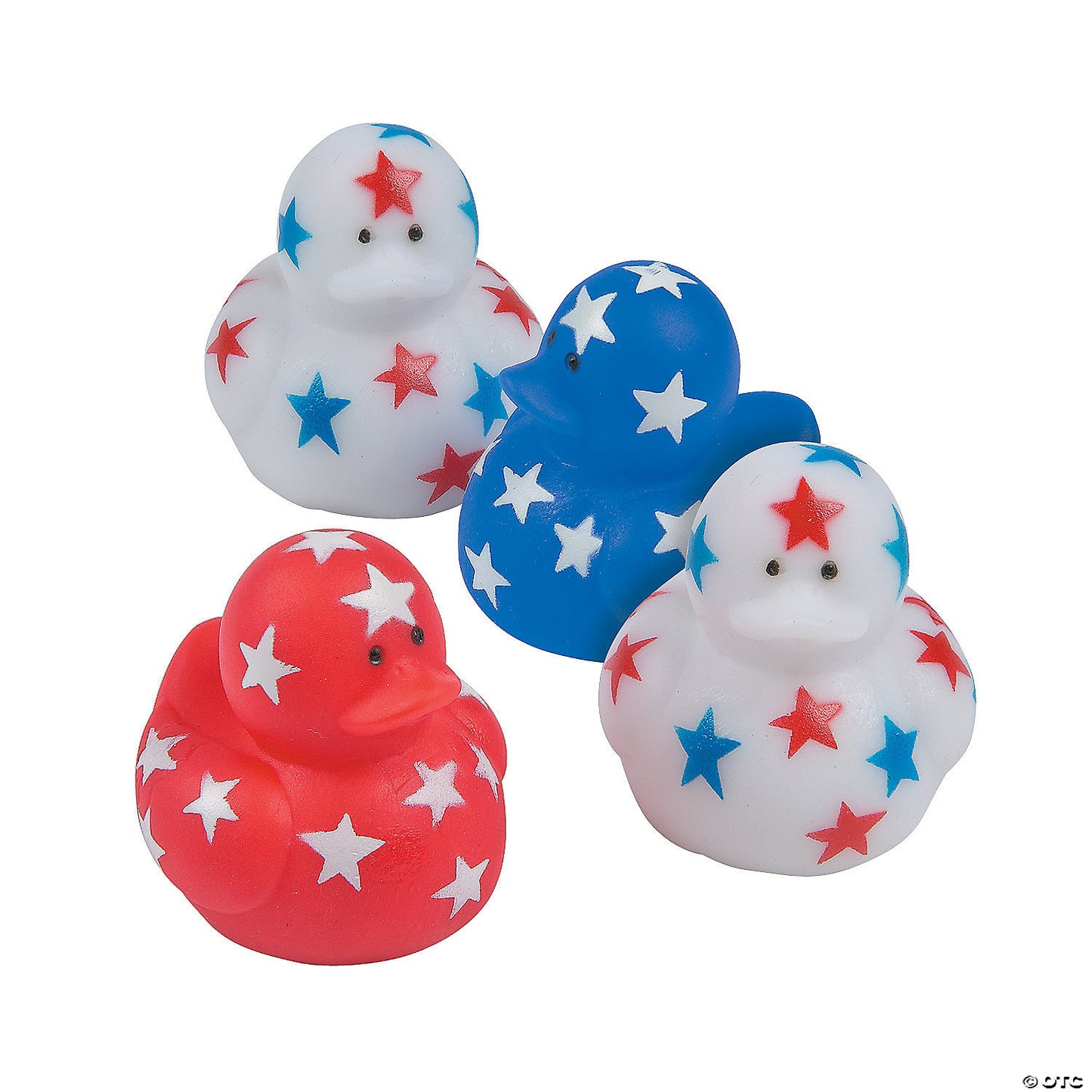 Patriotic Mini Rubber Ducks - by the dozen