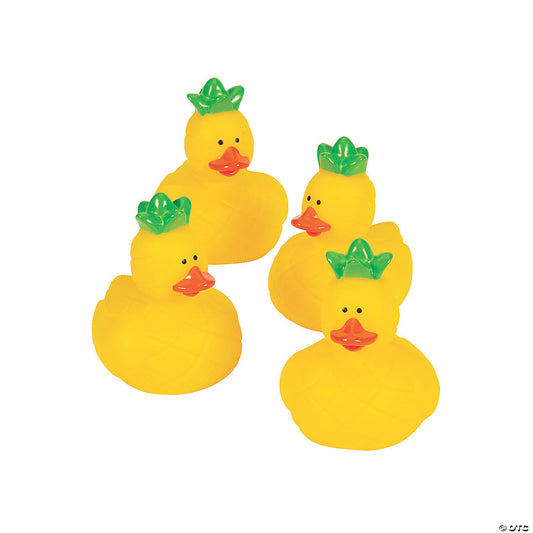 Pineapple Rubber Ducks - by the dozen