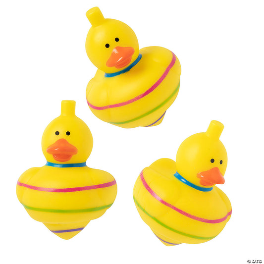 Rubber Ducky Spin Tops - by the dozen