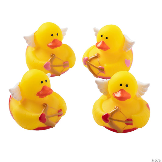 Valentine Cupid Rubber Ducks - by the dozen