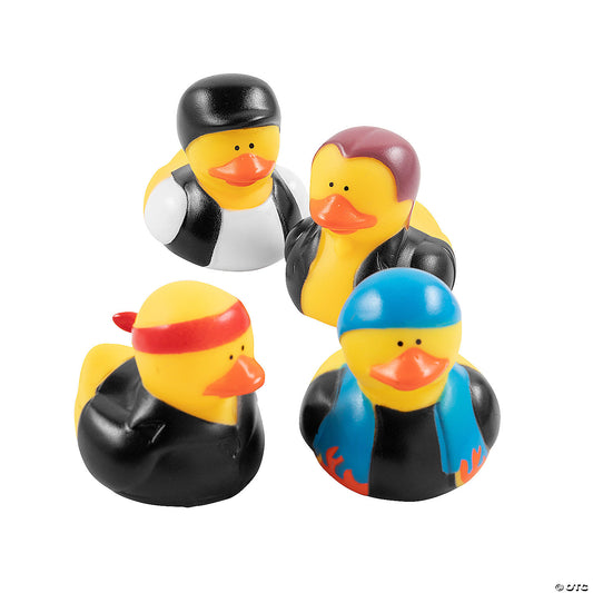 Biker Rubber Ducks - by the dozen