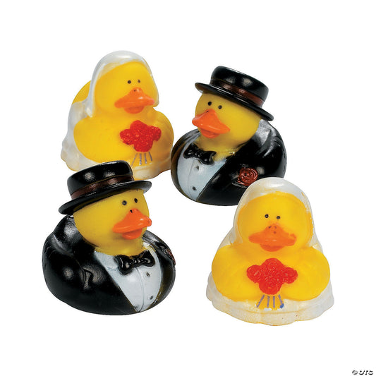 Bride And Groom Rubber Ducks - by the dozen