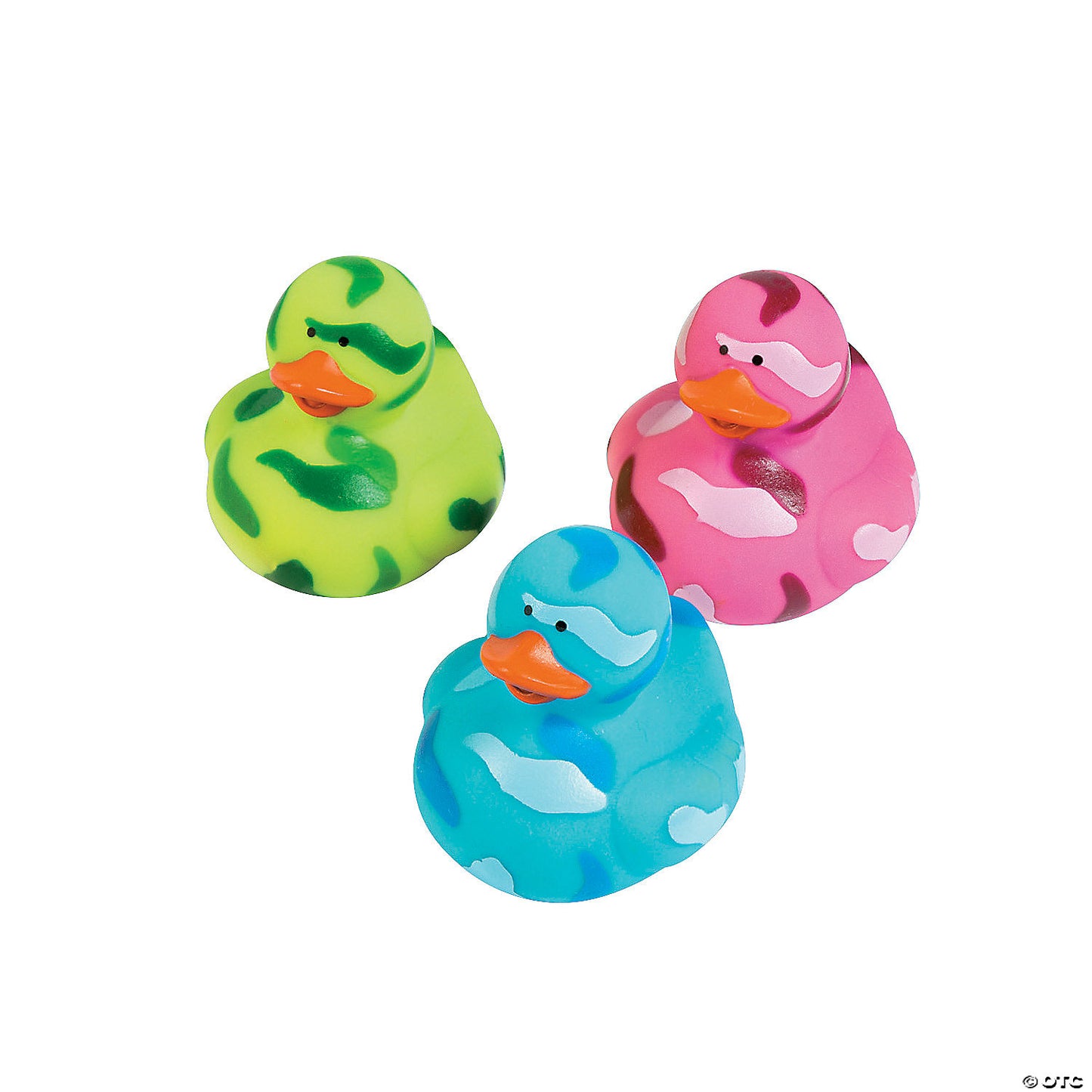 Bright Camo Rubber Ducks - by the dozen
