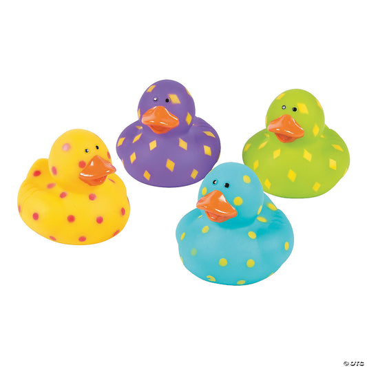 Polka Dot Rubber Ducks - by the dozen