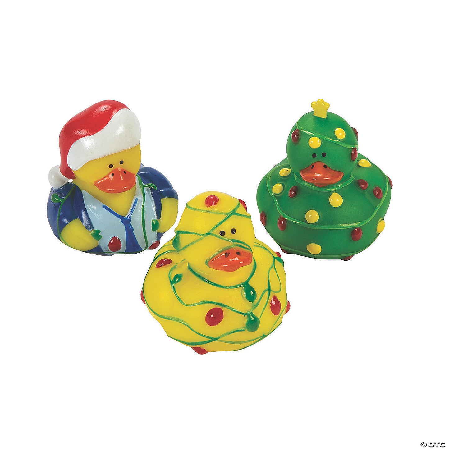 Christmas Lights Rubber Ducks - by the dozen
