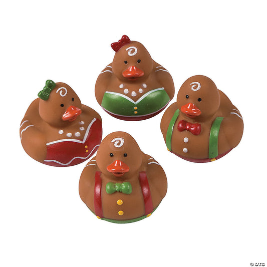 Gingerbread Rubber Ducks - by the dozen
