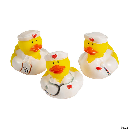Nurse Rubber Ducks - by the dozen