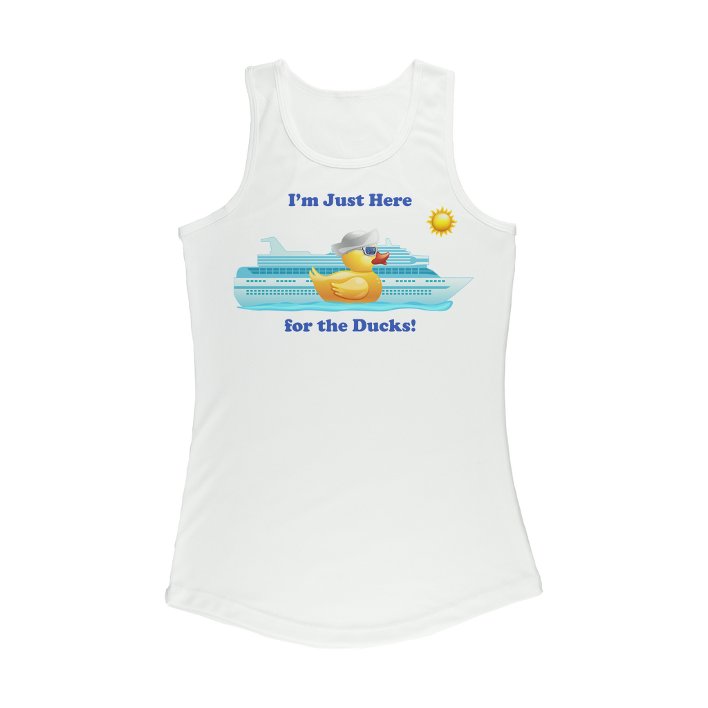 Im just here for the ducks sailor Women Performance Tank Top