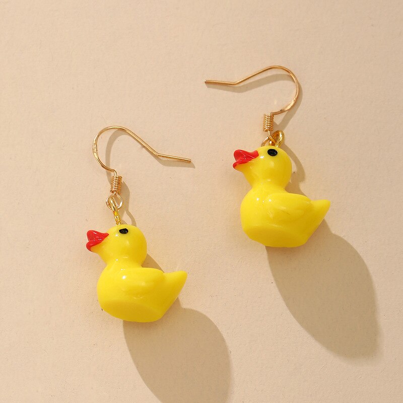 Sweet Little Yellow Duck Earrings