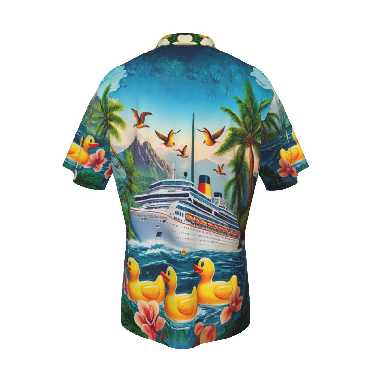 Voyager's Duck Parade Hawaiian Shirt With Pocket