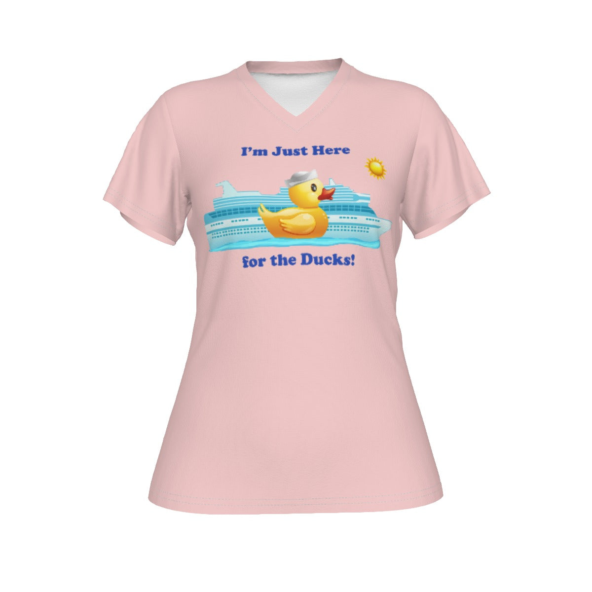 I'm Just Here for the Ducks V-neck Women's T-shirt